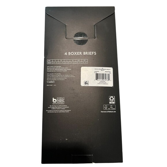 No Boundaries Men's Tag-Free All-Seasons 4-Pk Printed Boxer Briefs  Size XL  NWT - Picture 7 of 8